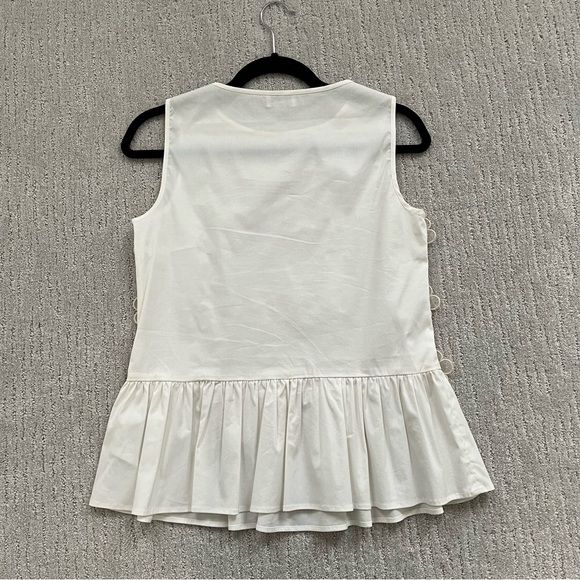 RED Valentino Daisy White Top Size 42 - Picture 2 of 4